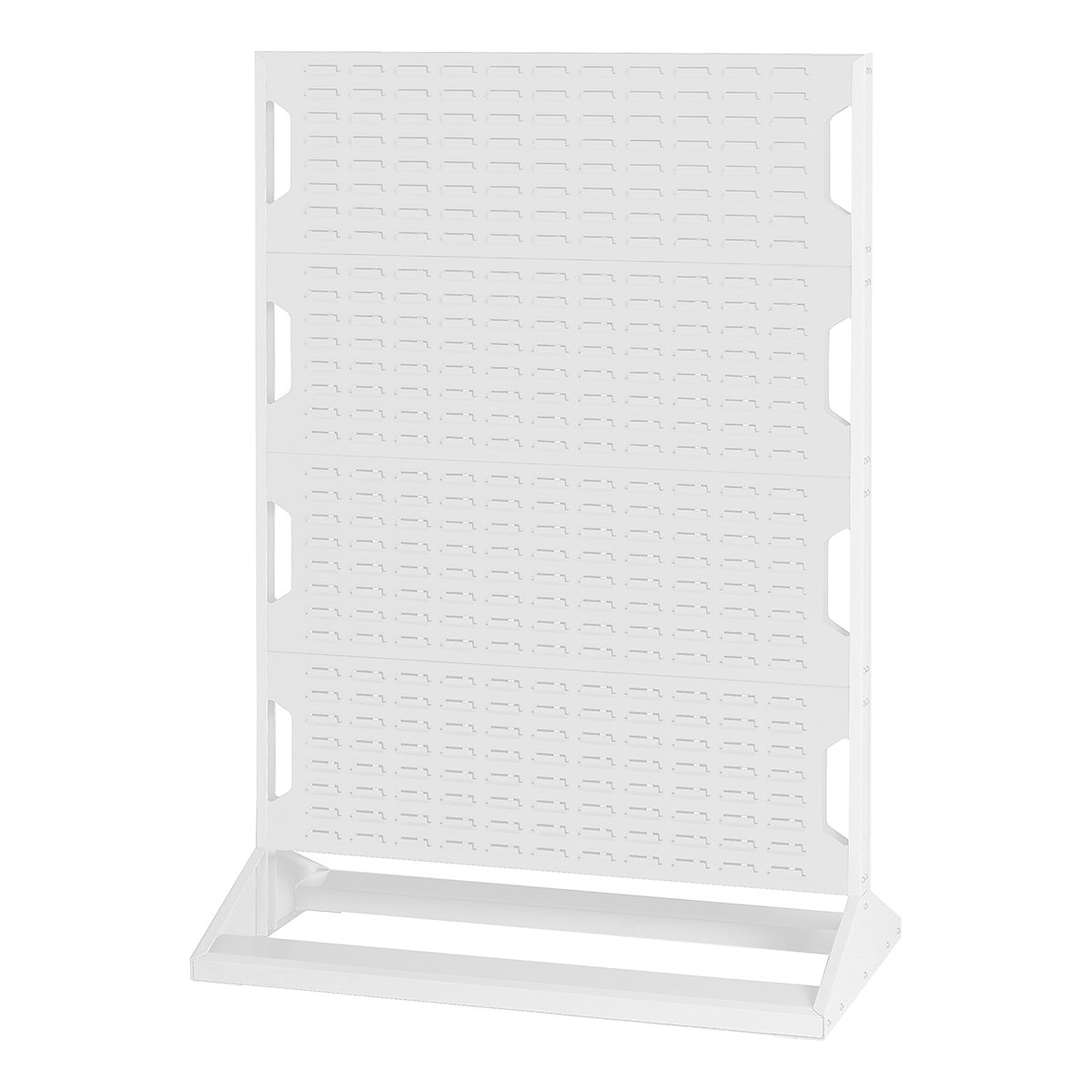 Bott Perfo Louvre Panel Rack | 1450mm High, Bott Perfo Louvre Panel Rack | 1450mm High, Bott Perfo Louvre Panel Rack | Single Sided | 1450h x 1000w x 550d mm | Without Boxes | Light Grey-0