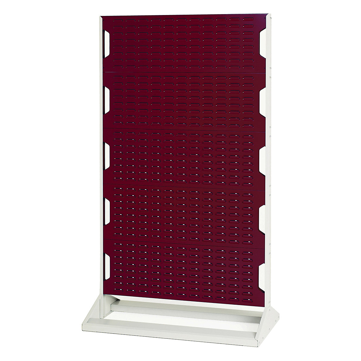 Bott Perfo Louvre Panel Rack | 1775mm High, Bott Perfo Louvre Panel Rack | 1775mm High, Bott Perfo Louvre Panel Rack | Single Sided | 1775h x 1000w x 550d mm | Without Boxes | Red-0