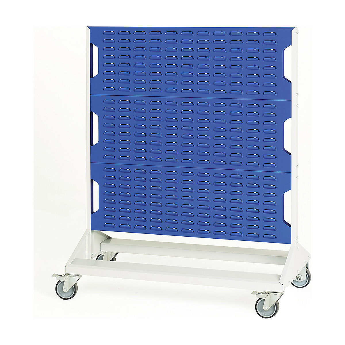 Bott Perfo Louvre Panel Trolleys, Bott Perfo Louvre Panel Trolleys, Bott Perfo Louvre Panel Trolley | Double Sided | 1250h x 1000w x 550d mm | Without Boxes | Blue-0