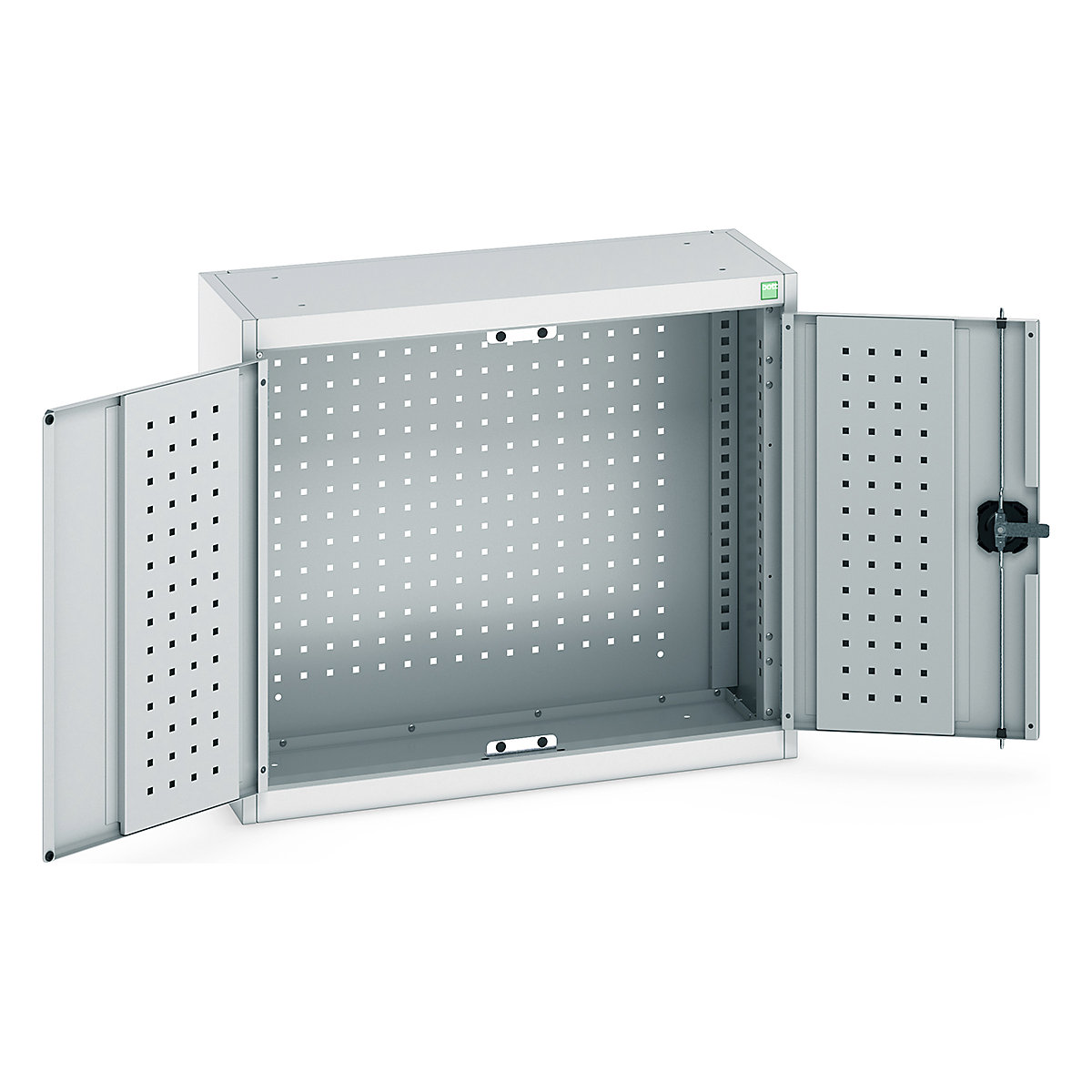 Bott Perfo Wall Cupboards, Bott Perfo Wall Cupboards, Bott Perfo Wall Cupboard | 700h x 800w x 325d mm | Perforated Door & Back | Cupboard Only | Light Grey Doors | Light Grey Housing-0