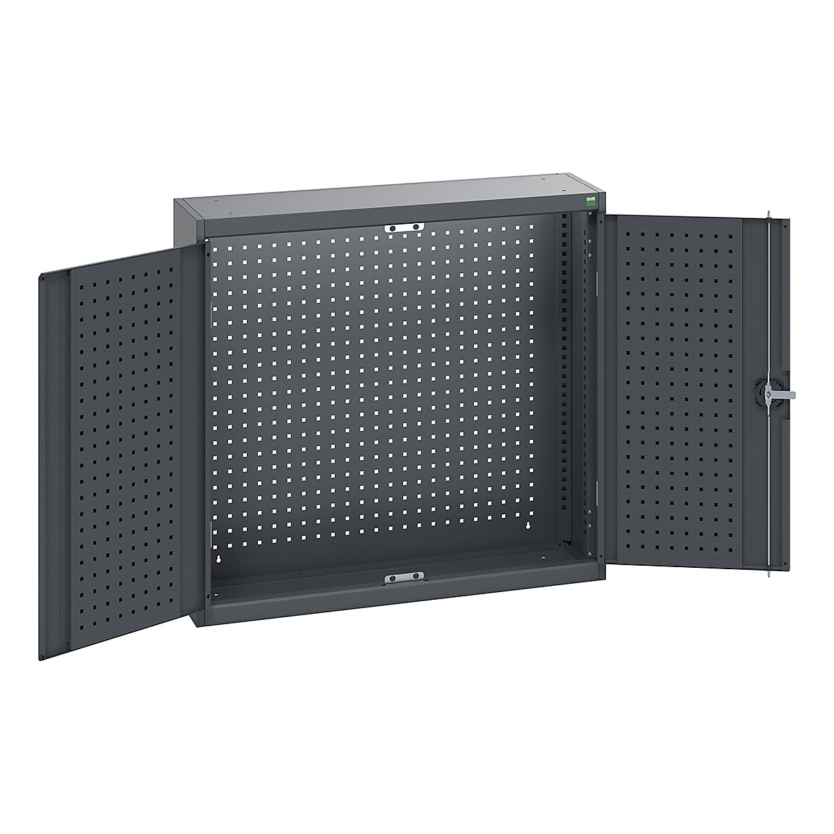 Bott Perfo Wall Cupboards, Bott Perfo Wall Cupboards, Bott Perfo Wall Cupboard | 1000h x 1050w x 325d mm | Perforated Door & Back | Cupboard Only | Dark Grey Doors | Dark Grey Housing-0