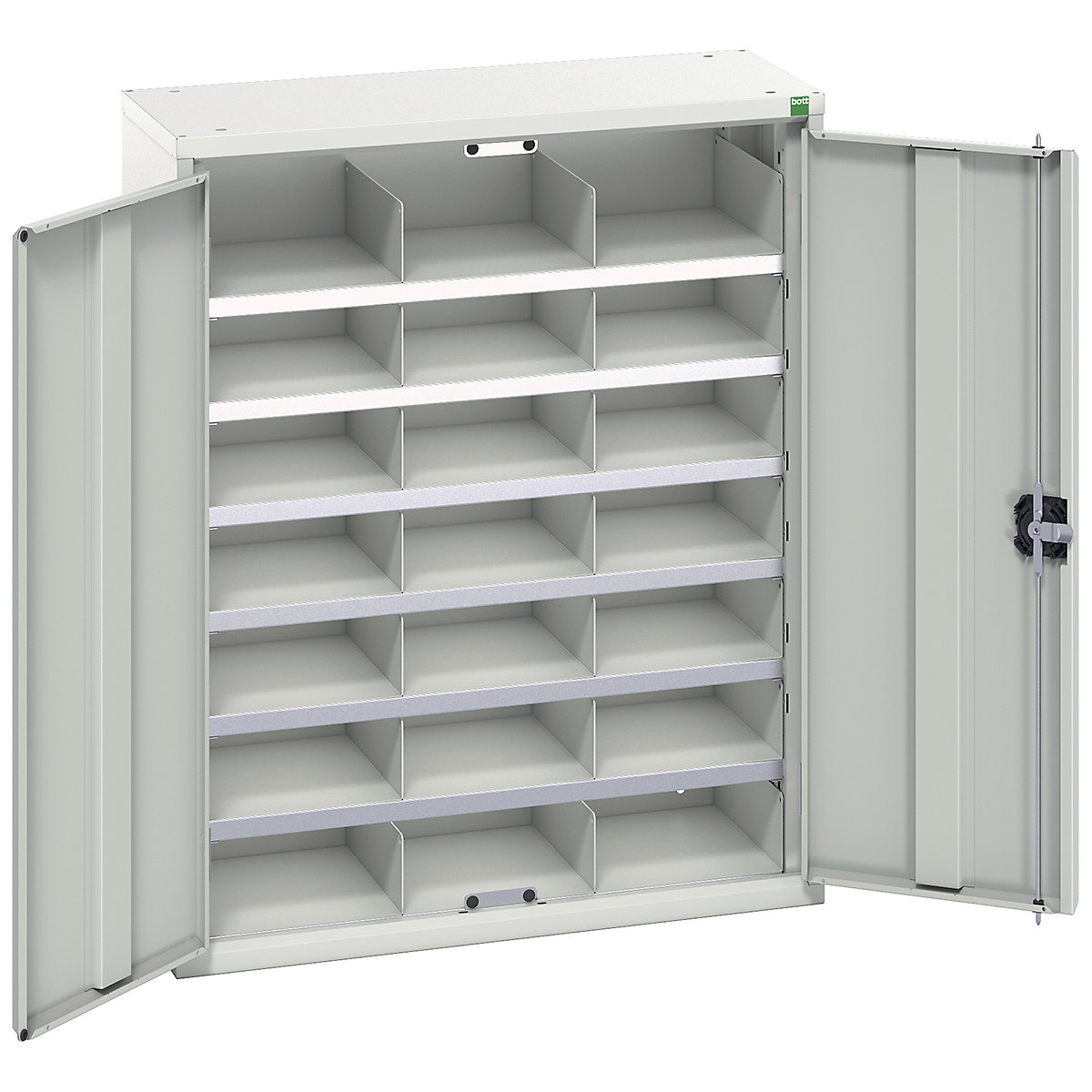 Bott Verso Compartment Cupboards, Bott Verso Compartment Cupboards, Bott Verso Compartment Cupboard | 1000h x 800w x 350d mm | 21 Compartments | Light Grey-0