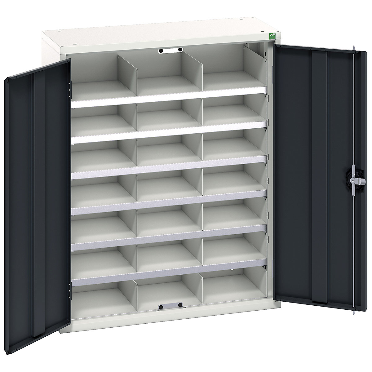 Bott Verso Compartment Cupboards, Bott Verso Compartment Cupboards, Bott Verso Compartment Cupboard | 1000h x 800w x 350d mm | 21 Compartments | Anthracite Grey-0