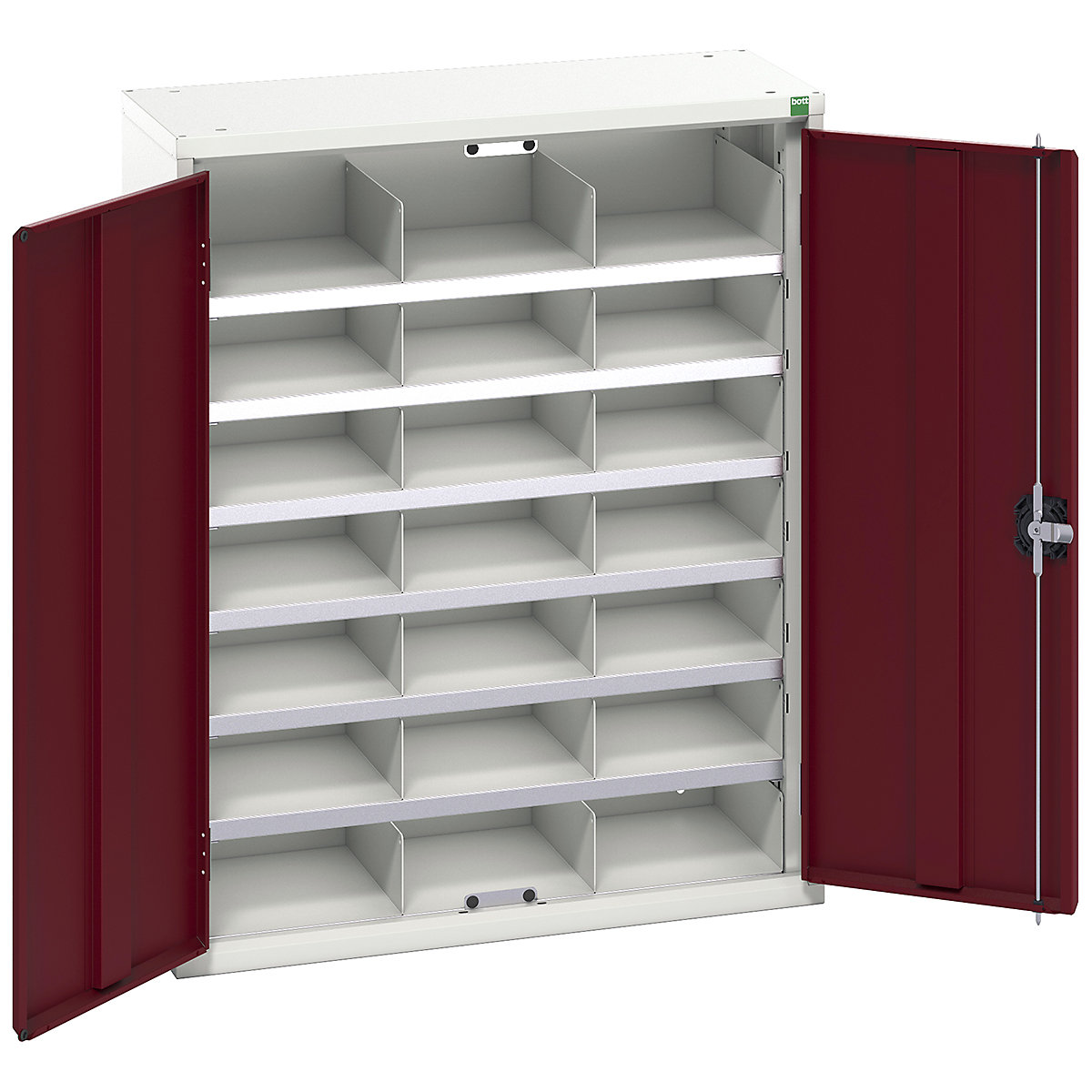 Bott Verso Compartment Cupboards, Bott Verso Compartment Cupboards, Bott Verso Compartment Cupboard | 1000h x 800w x 350d mm | 21 Compartments | Red-0