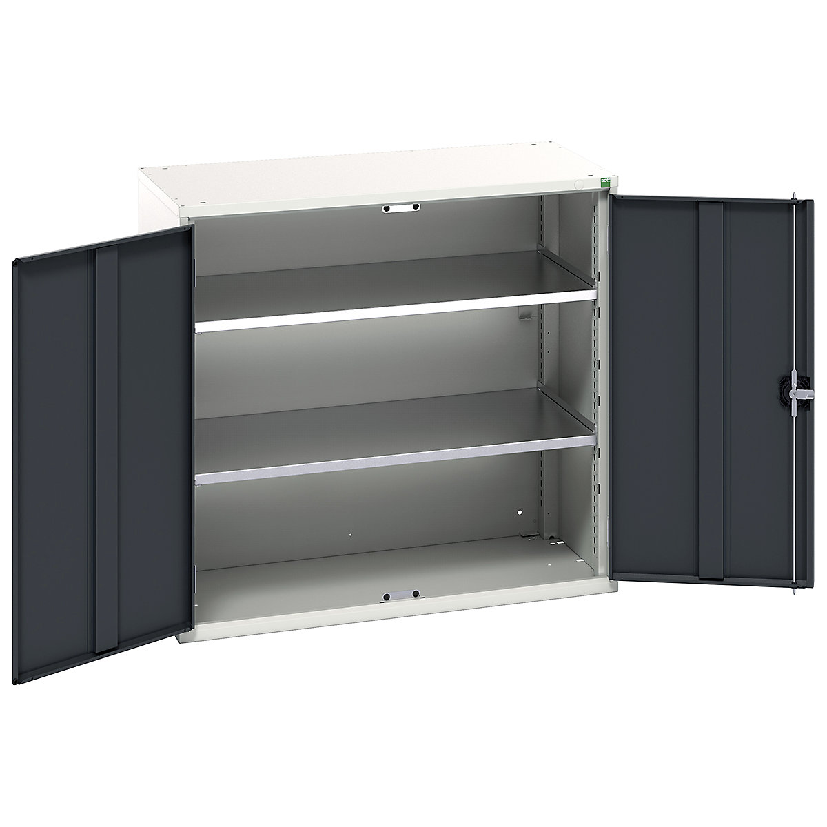 Bott Verso Shelf Cupboard | Quickship, Bott Verso Shelf Cupboard | Quickship, Bott Verso Quickship Shelf Cupboard | 1000h x 1050w x 550d mm | 2 Shelves | 75kg UDL Shelf Capacity | Anthracite Grey-0
