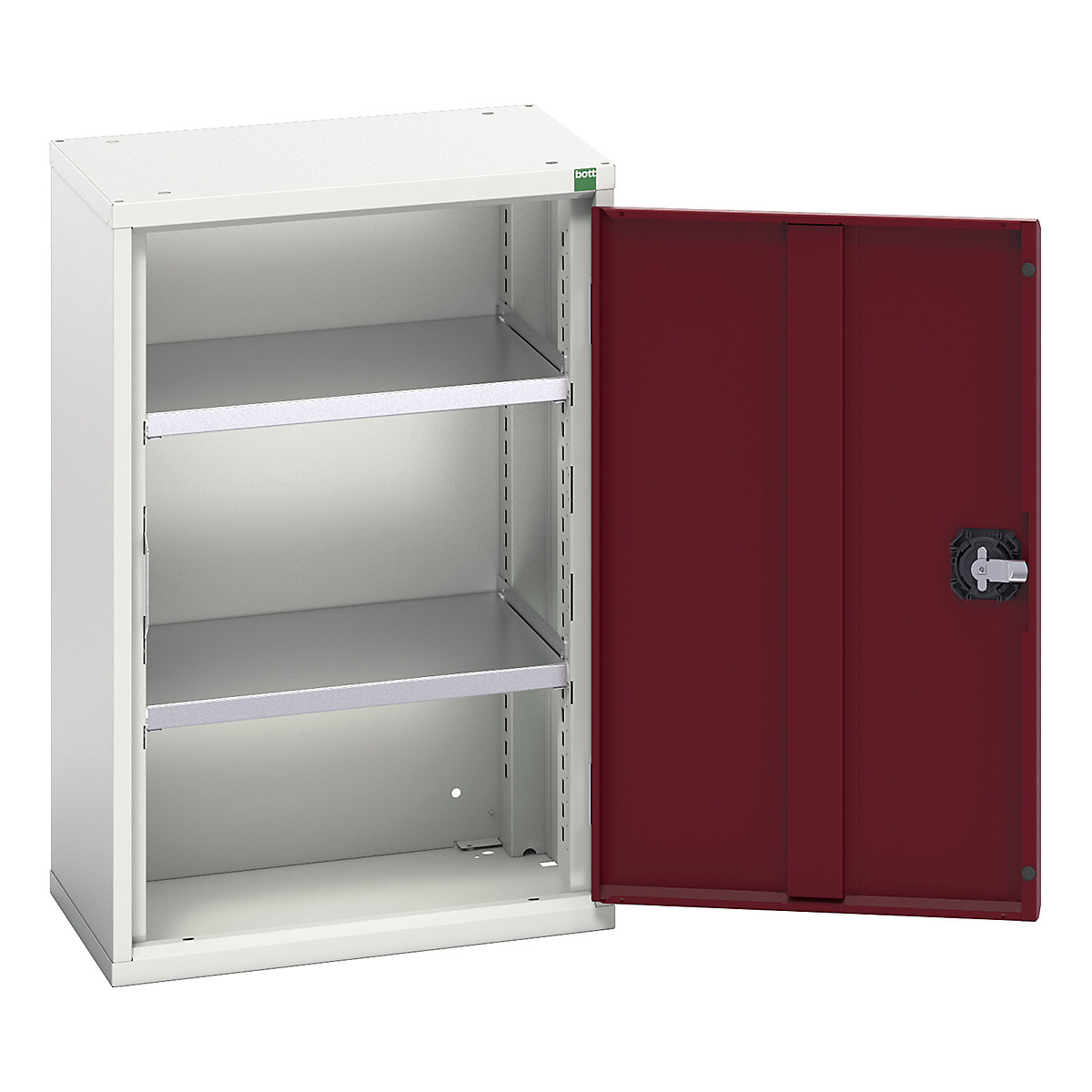 Bott Verso Wall Cupboards, Bott Verso Wall Cupboards, Bott Verso Wall Cupboard | 800h x 525w x 350d mm | 2 Shelves | Red-0