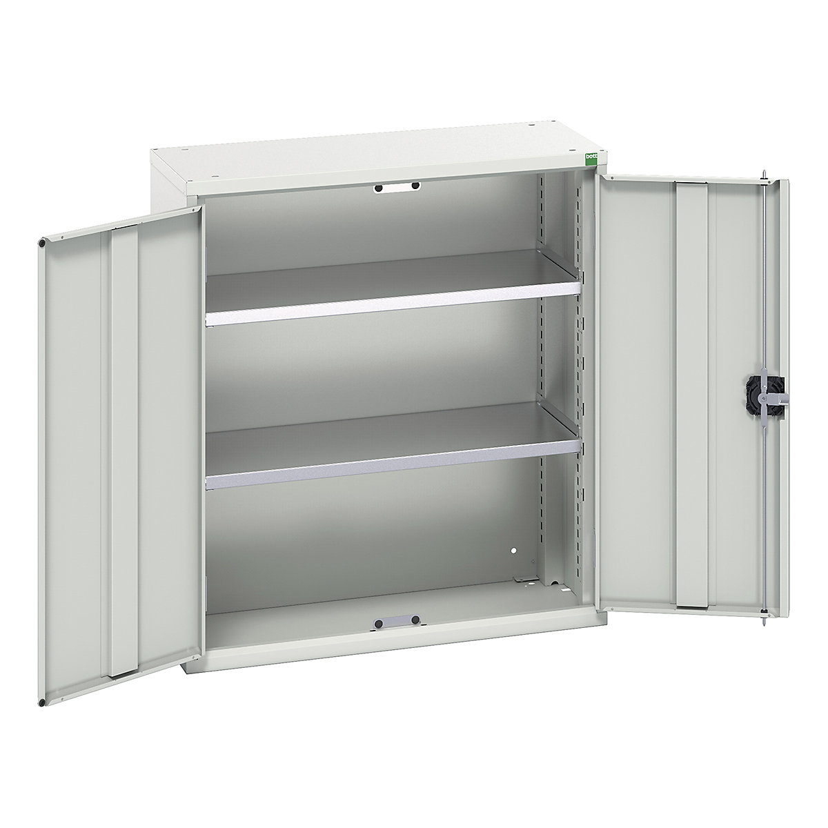 Bott Verso Wall Cupboards, Bott Verso Wall Cupboards, Bott Verso Wall Cupboard | 900h x 800w x 350d mm | 2 Shelves | Light Grey-0