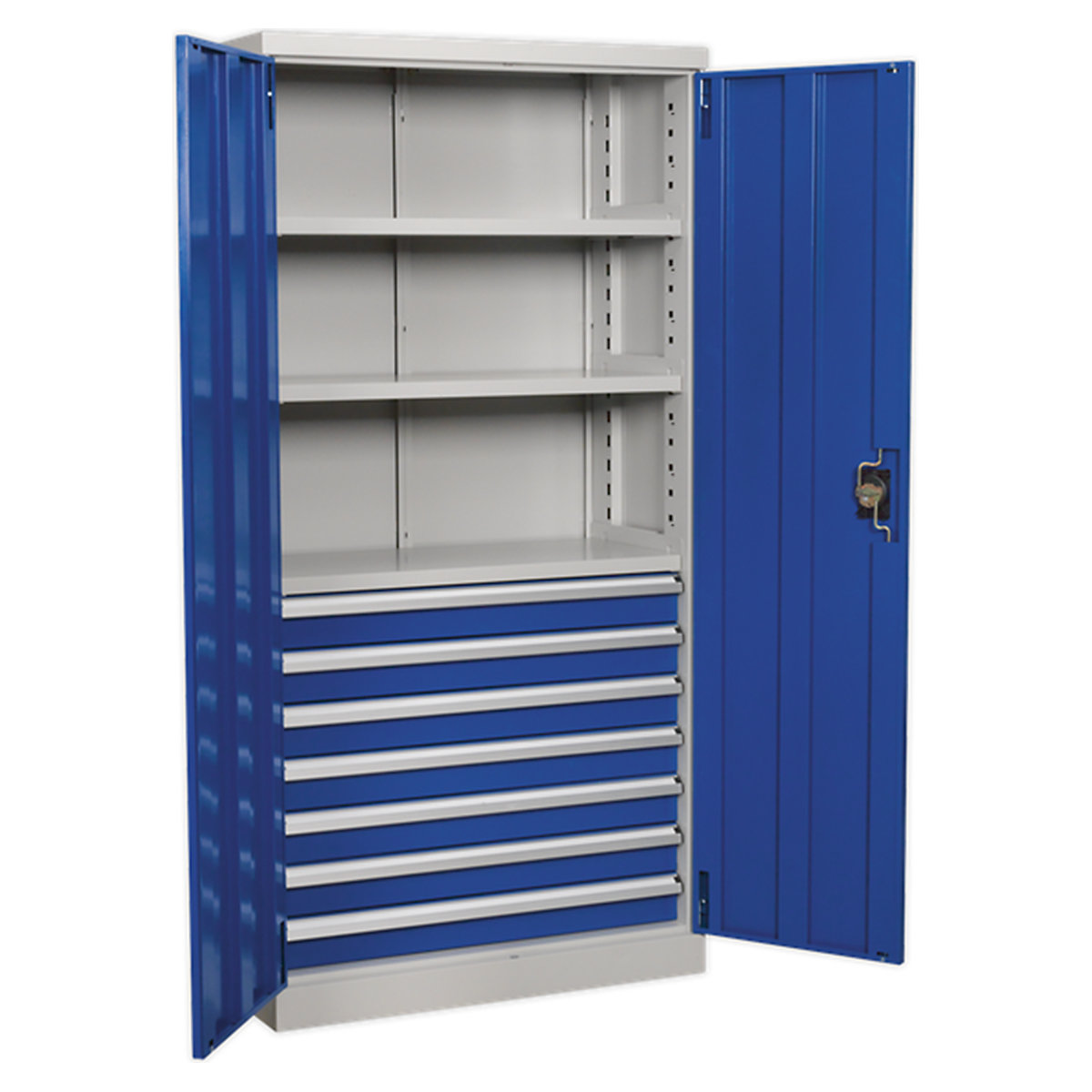 Sealey Industrial Cabinets, Sealey Industrial Cabinets, Sealey Industrial Cabinet | 7 Drawers And 3 Shelves| 1800mm | 150kg UDH Per Shelf And 75kg UDH Per Drawer-4
