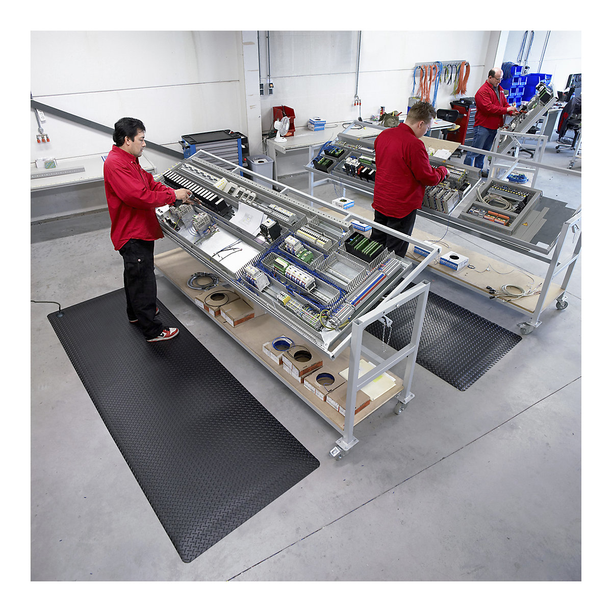 Diamond Stat™ ESD matting – NOTRAX, width 910 mm, sold by the metre, black-0