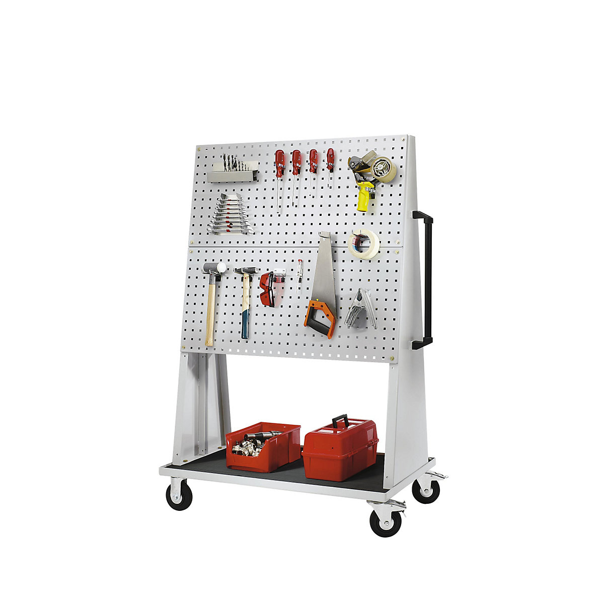 Perforated panel made of steel for tool trolley – eurokraft pro