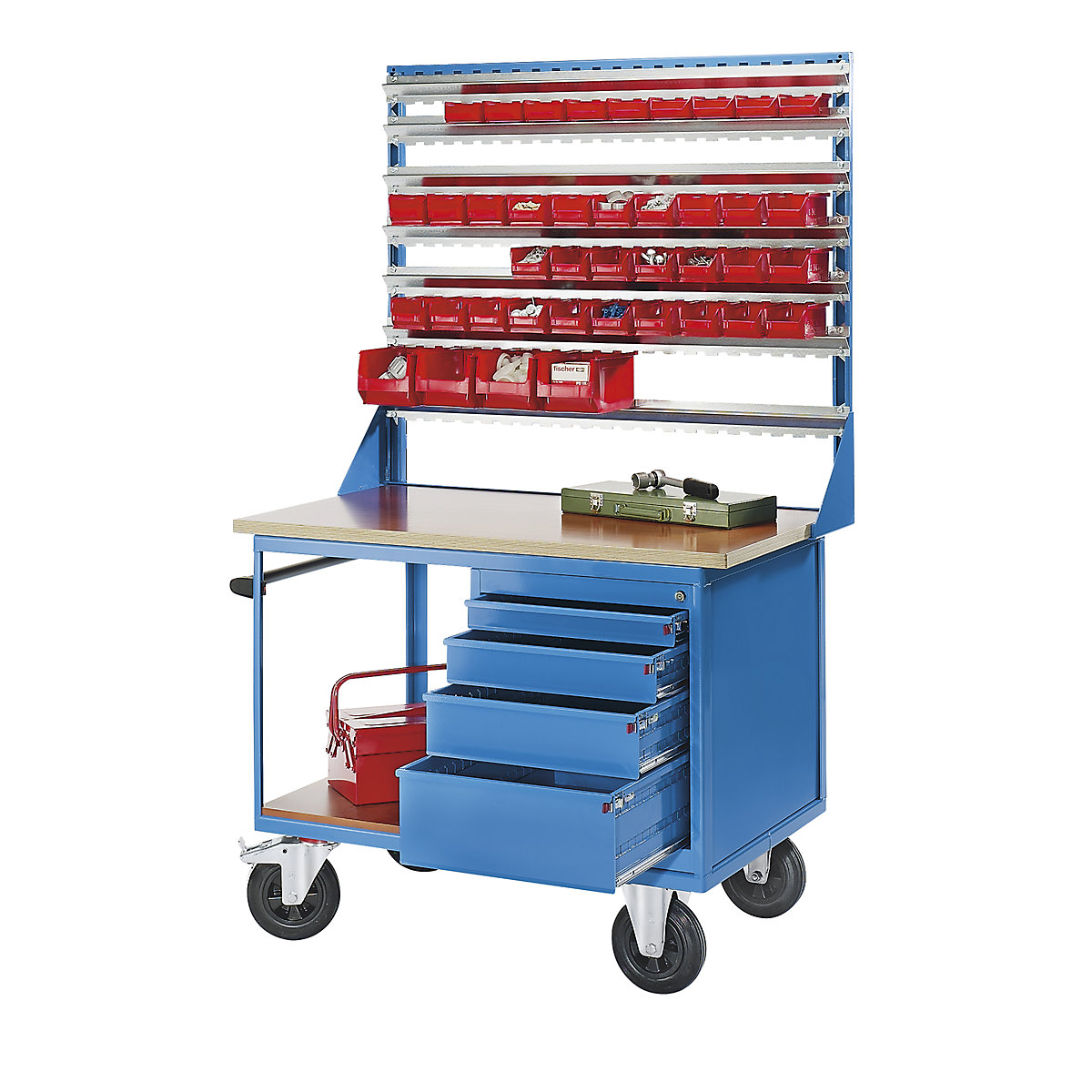 Rail addition for assembly trolley – eurokraft pro (Product illustration 2)-1