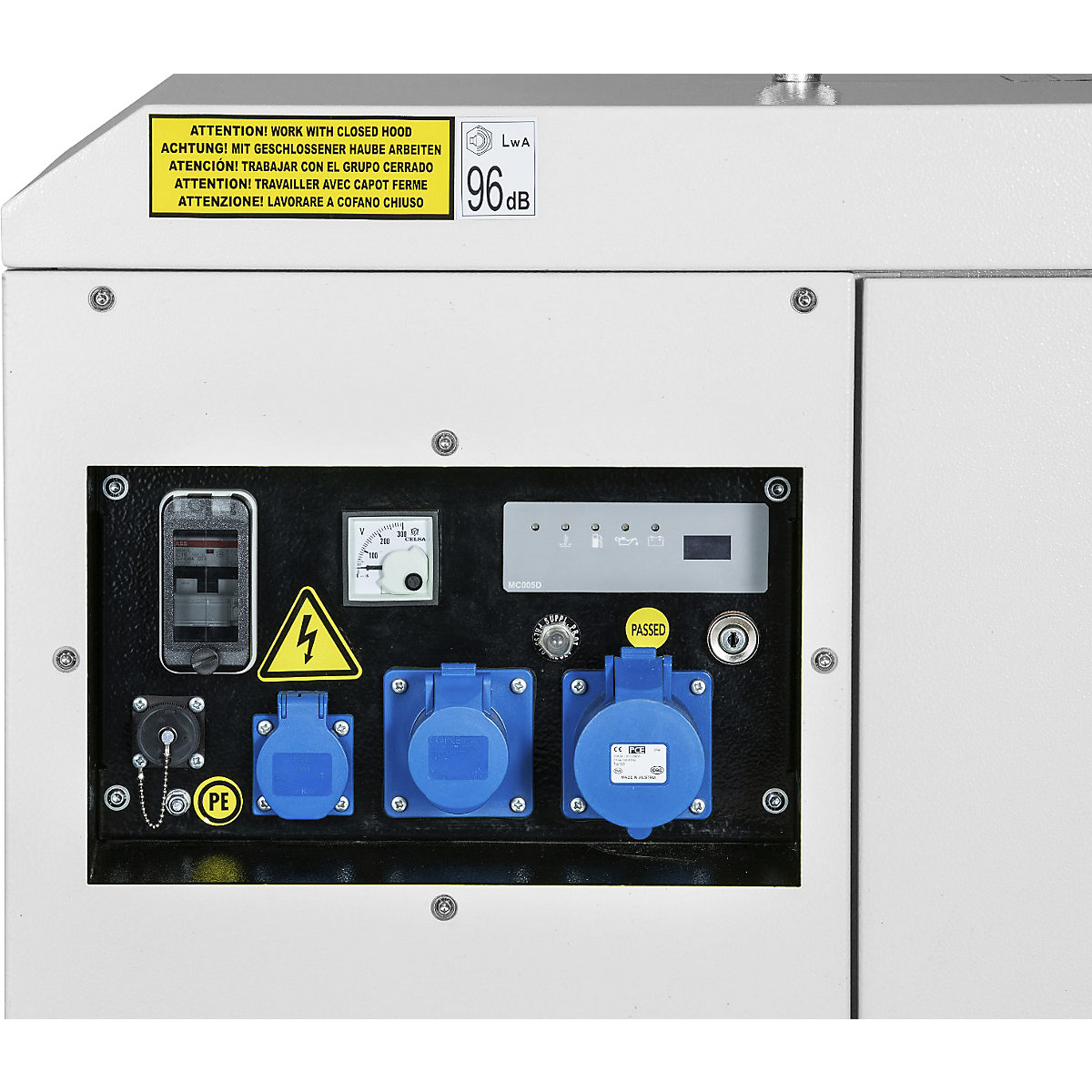 P series power generator, diesel, 230 V – Pramac (Product illustration 2)-1