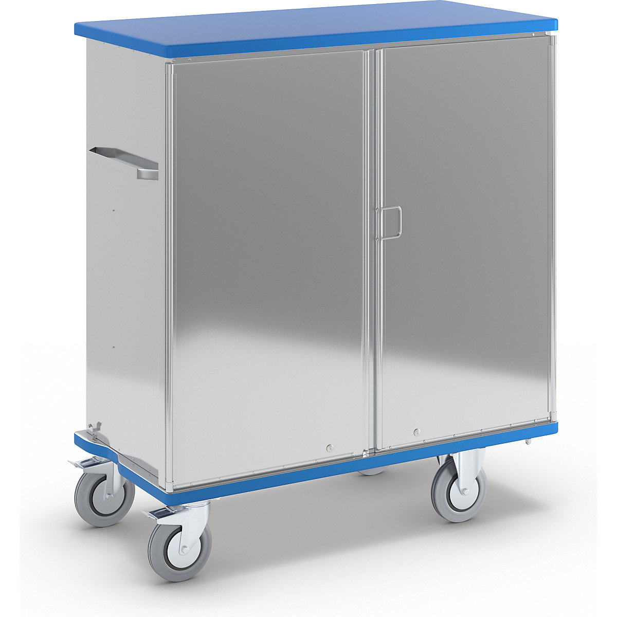 Aluminium cupboard trolley – Gmöhling, max. load 300 kg, external LxWxH 1410 x 690 x 1596 mm-2