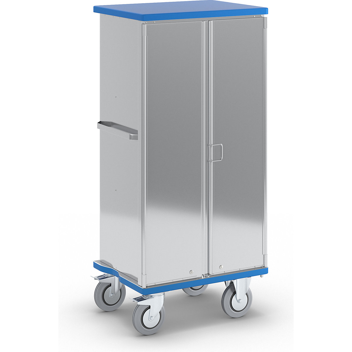 Aluminium cupboard trolley – Gmöhling, max. load 300 kg, external LxWxH 840 x 640 x 1806 mm-4