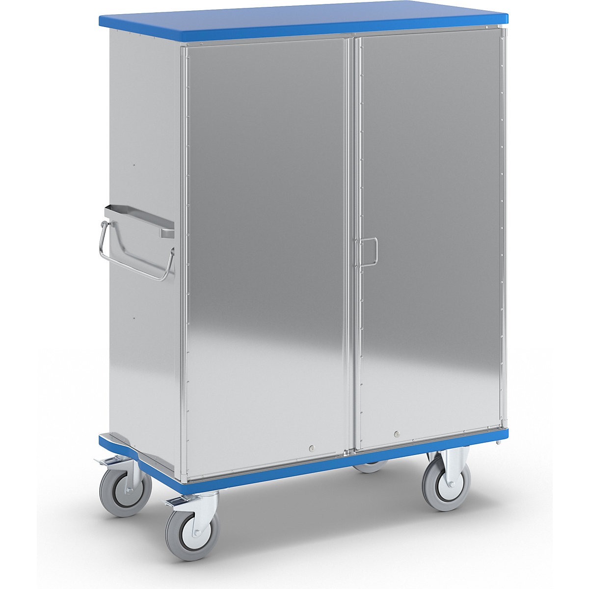 Aluminium cupboard trolley – Gmöhling, max. load 300 kg, external LxWxH 1345 x 690 x 1806 mm-1