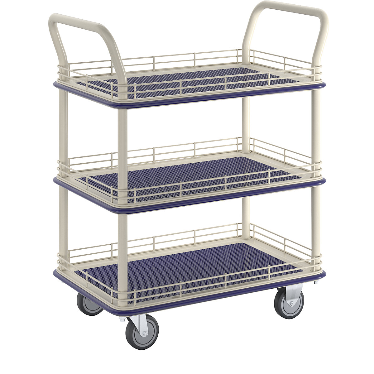 Industrial table trolley, with three shelves, max. load 200 kg-1