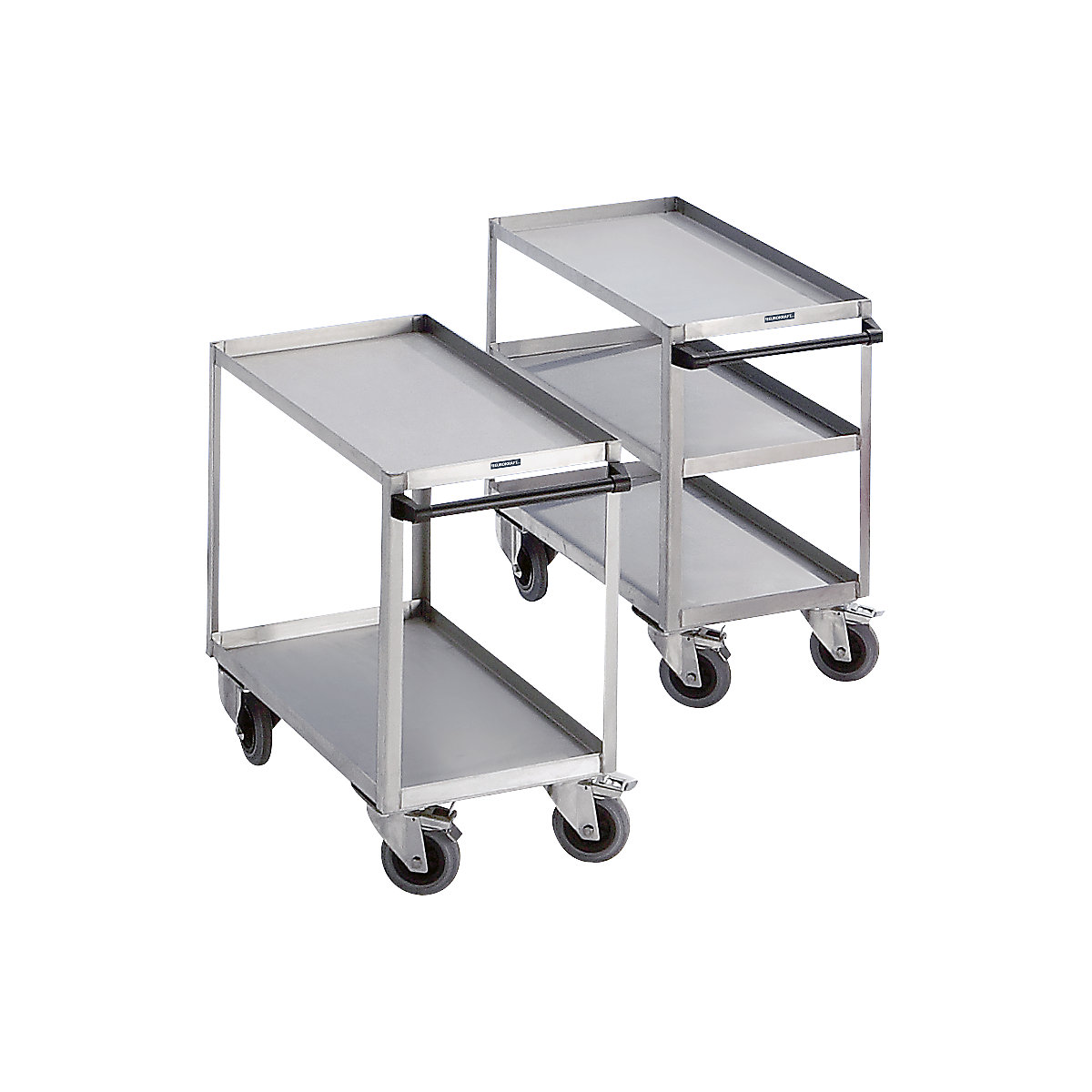 Stainless steel platform trolley – eurokraft pro (Product illustration 3)-2
