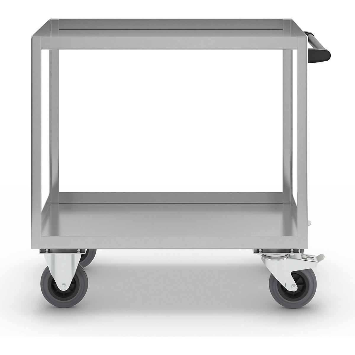 Stainless steel platform trolley – eurokraft pro (Product illustration 4)-3