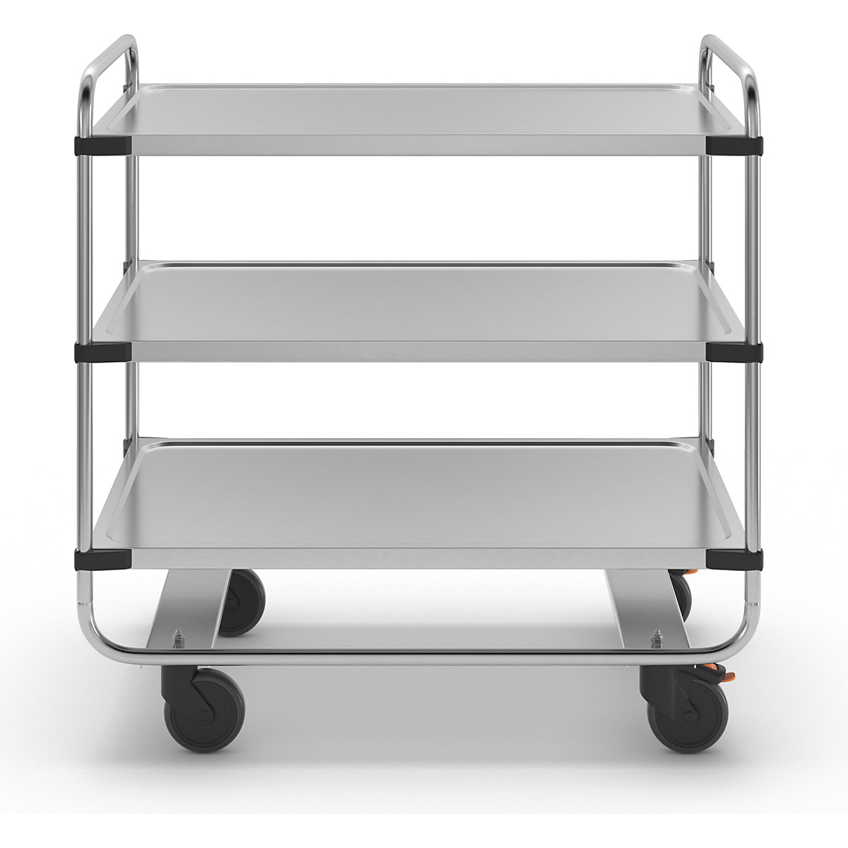 Stainless steel serving trolley, assembled (Product illustration 11)-10
