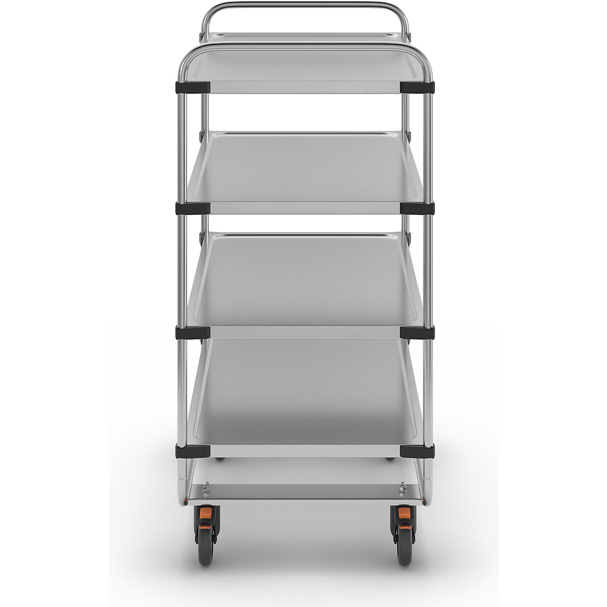 Stainless steel serving trolley, assembled (Product illustration 10)-9