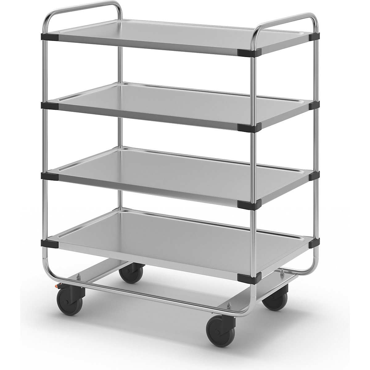 Stainless steel serving trolley, assembled (Product illustration 14)-13