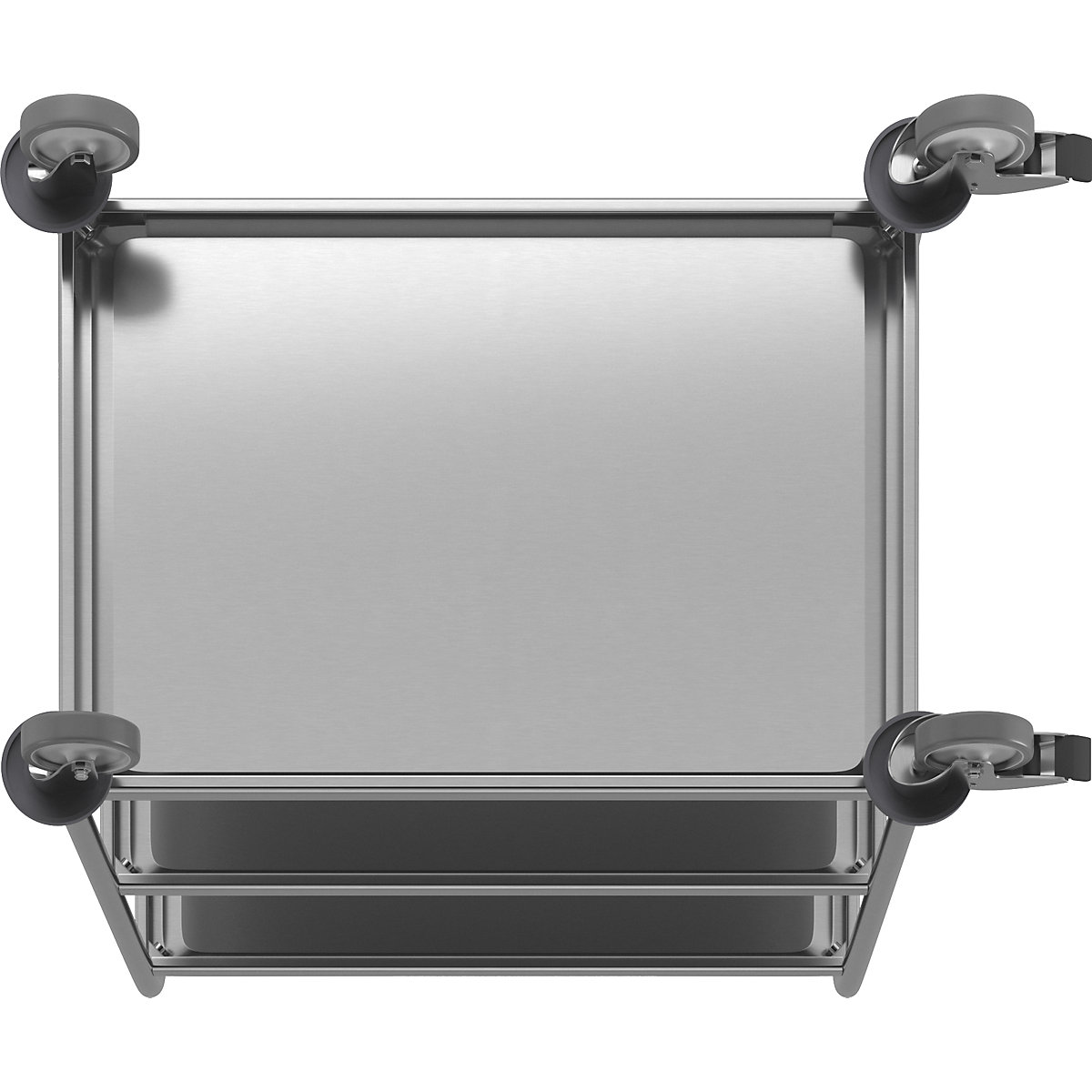 Stainless steel serving trolley – Kongamek (Product illustration 12)-11