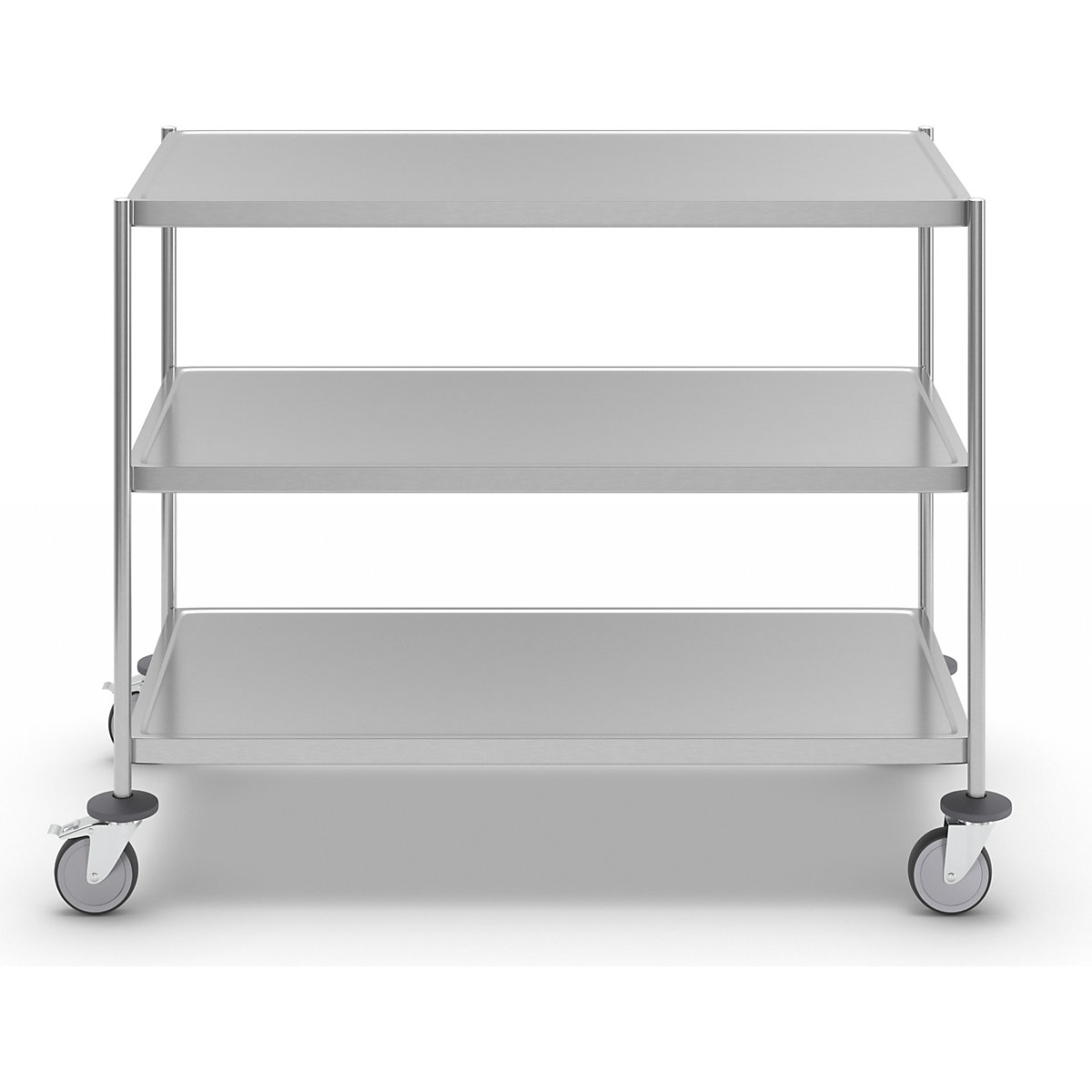 Stainless steel shelf truck, welded – Kongamek (Product illustration 9)-8