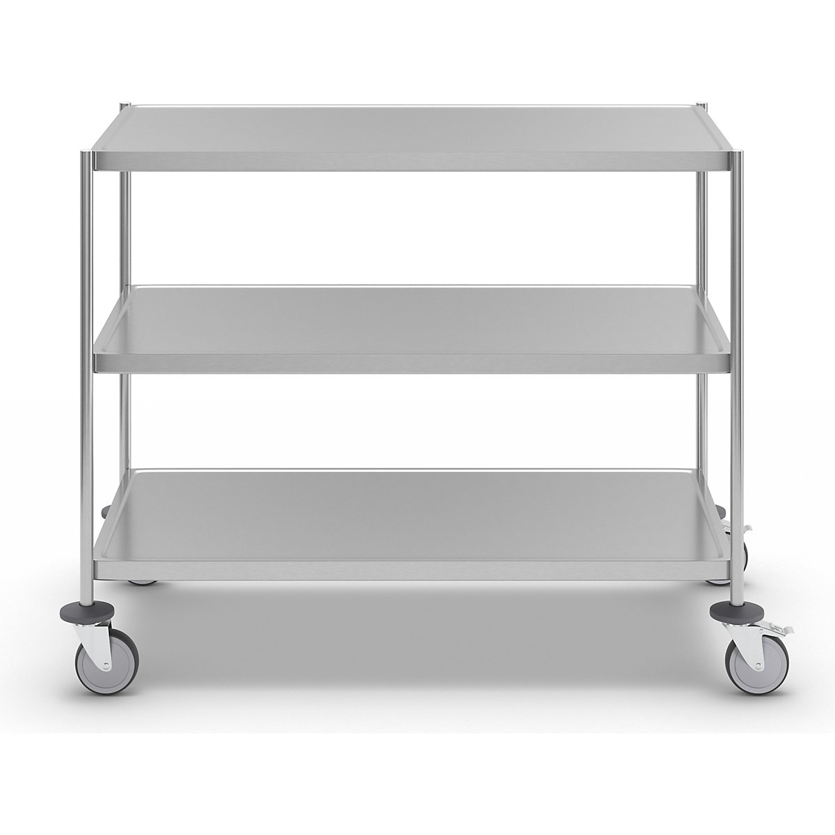 Stainless steel shelf truck, welded – Kongamek (Product illustration 7)-6