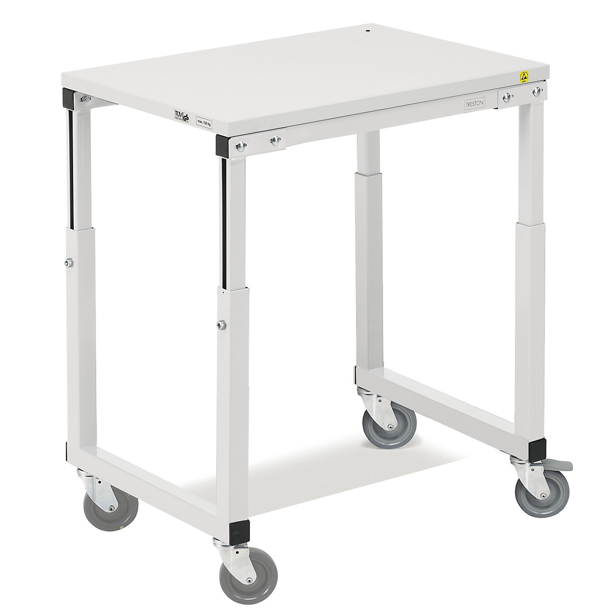Table trolley – Treston, height adjustable 650 – 900 mm, WxD 700 x 500 mm-0