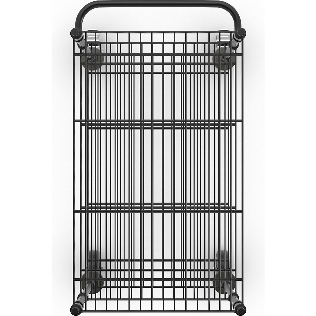 Wire mesh table trolley, black (Product illustration 6)-5