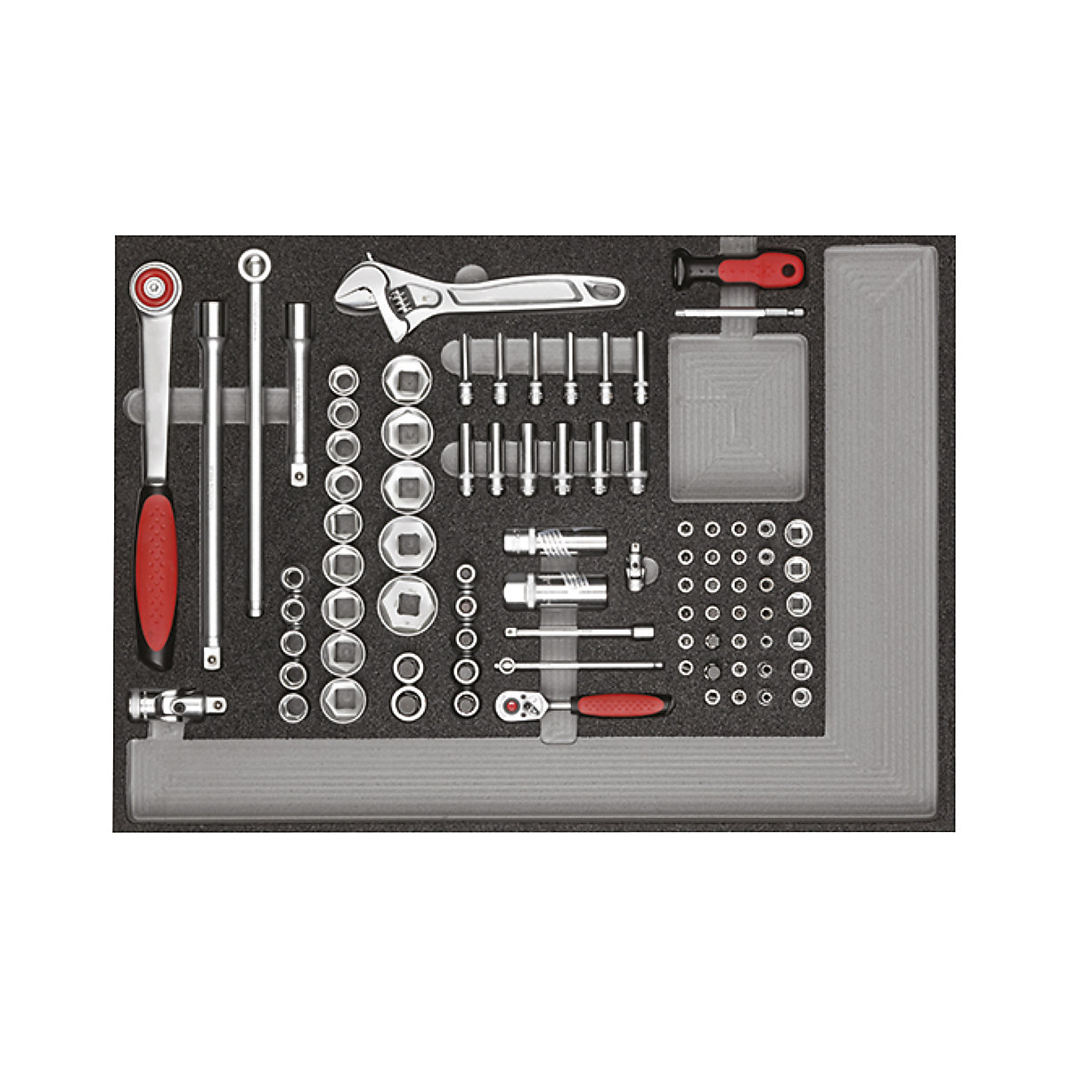 MECHANIC workshop trolley, fully equipped – GEDORE (Product illustration 4)-3