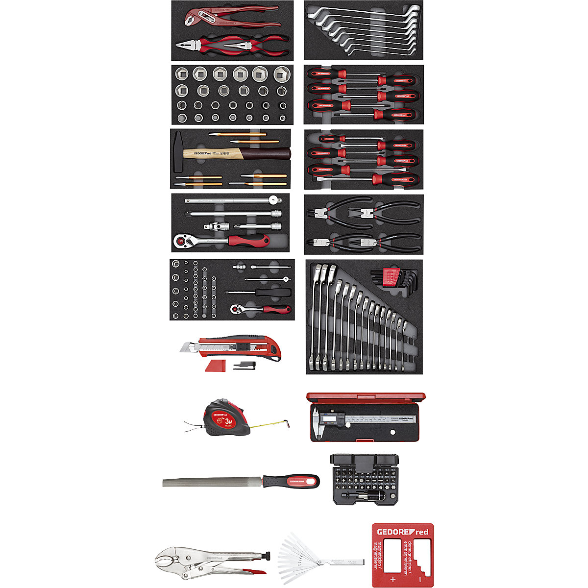 MECHANIC workshop trolley, fully equipped – GEDORE (Product illustration 2)-1