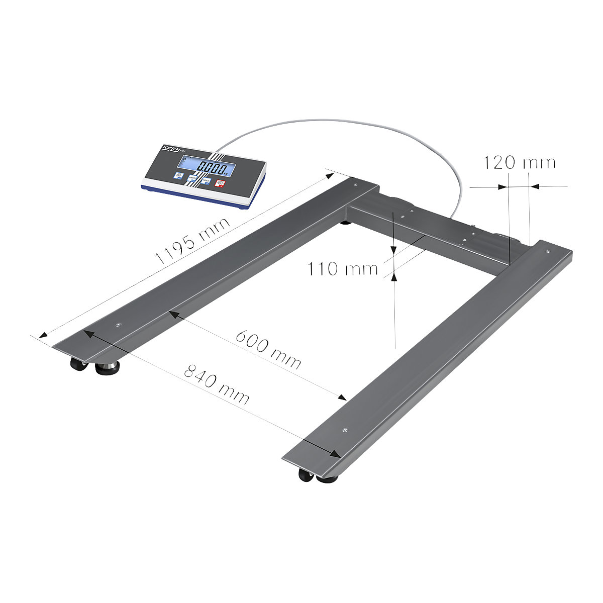 UIB pallet scale – KERN (Product illustration 2)-1