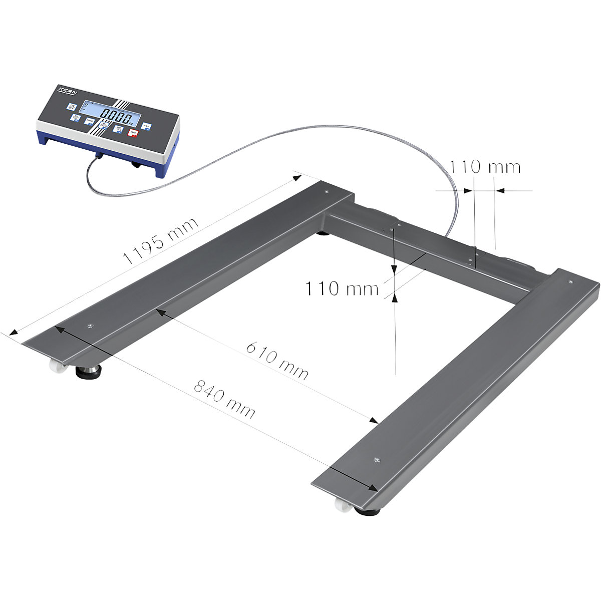 UID pallet scale – KERN (Product illustration 2)-1
