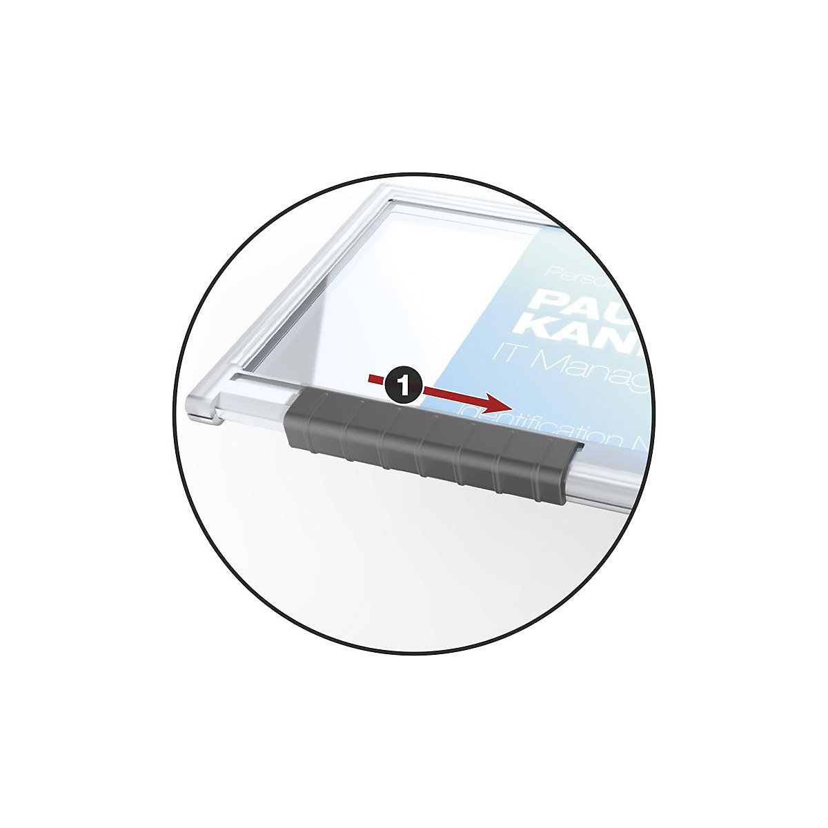 Uchwyt do kart PUSHBOX – DURABLE (Zdjęcie produktu 2)-1