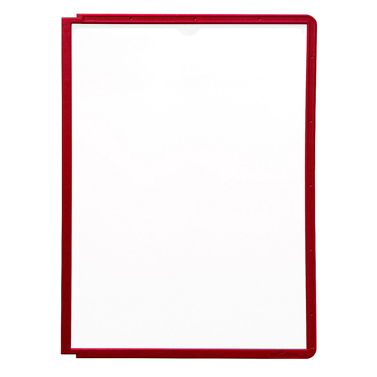 Przezroczysty panel informacyjny z ramą profilowaną – DURABLE, do DIN A4, opak. 10 szt., czerwony-0