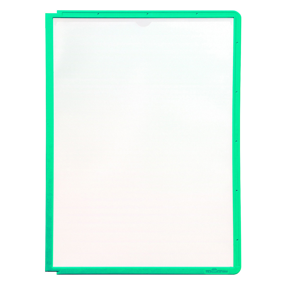 Przezroczysty panel informacyjny z ramą profilowaną – DURABLE, do DIN A4, opak. 10 szt., zielony-0