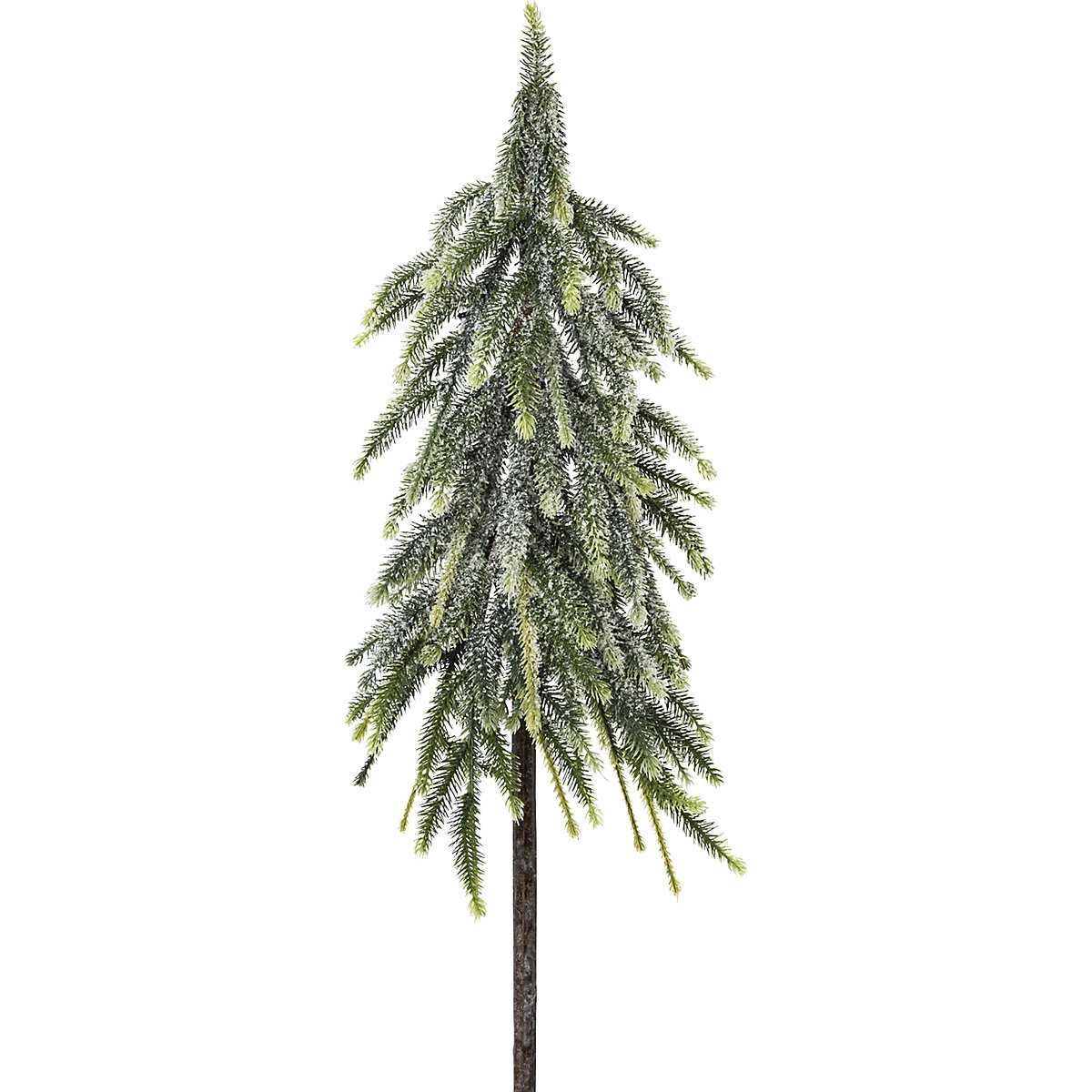 Drzewko świerkowe na patyku, ze sztucznym śniegiem (Zdjęcie produktu 2)-1