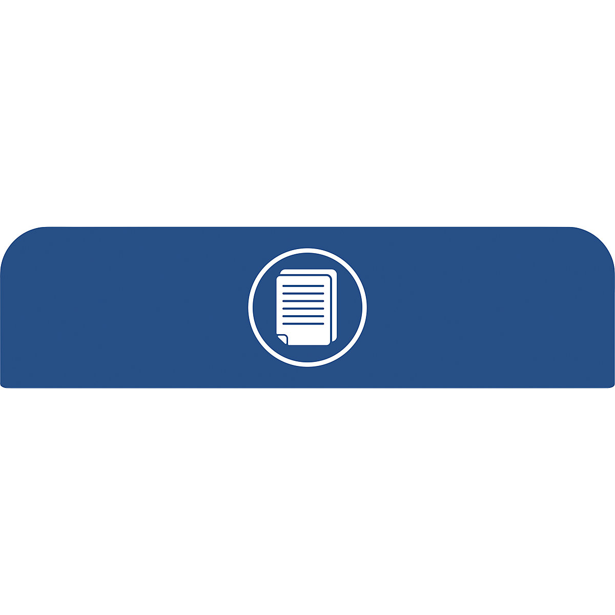 Tabliczka informacyjna Configure™ – Rubbermaid, do pojemników o poj. 125 l, niebieska-0