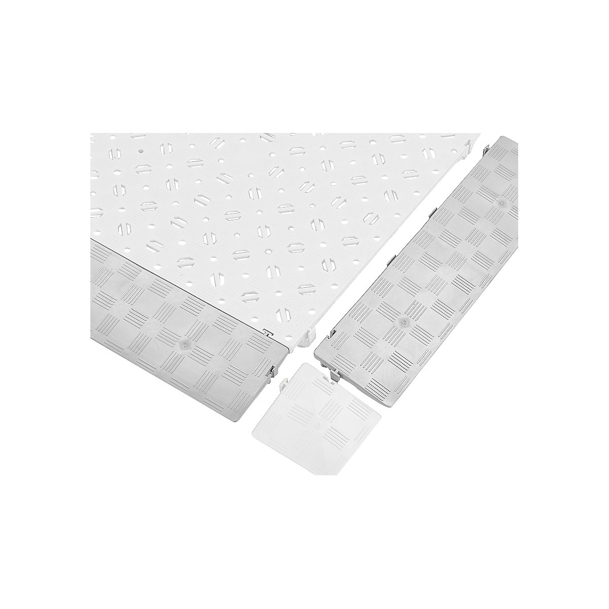 Listwa krawędziowa, opak. 4 szt., dł. x szer. x wys. 500 x 120 x 25 mm, jasnoszary-0
