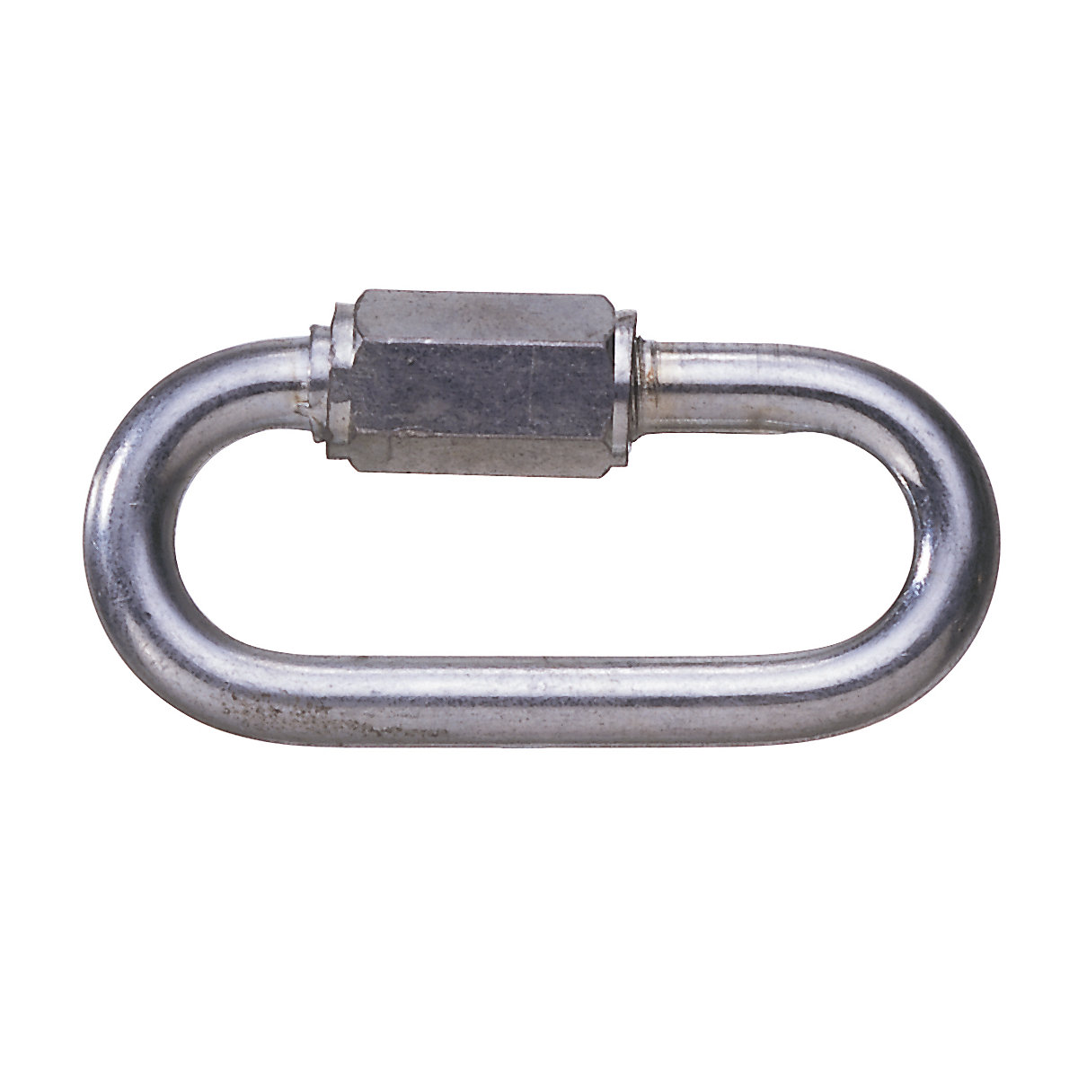 Ogniwo łączące z gwintem, 6 mm, do stalowego łańcucha ogniwowego, opak. 10 szt., ocynkowane ogniowo-0