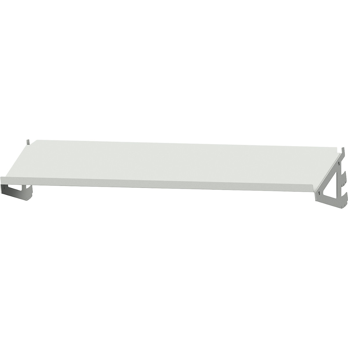 Półka z regulacją nachylenia – ANKE, kątownik do zawieszenia górny, szer. 800 mm, 763 x 250 mm, szara-0