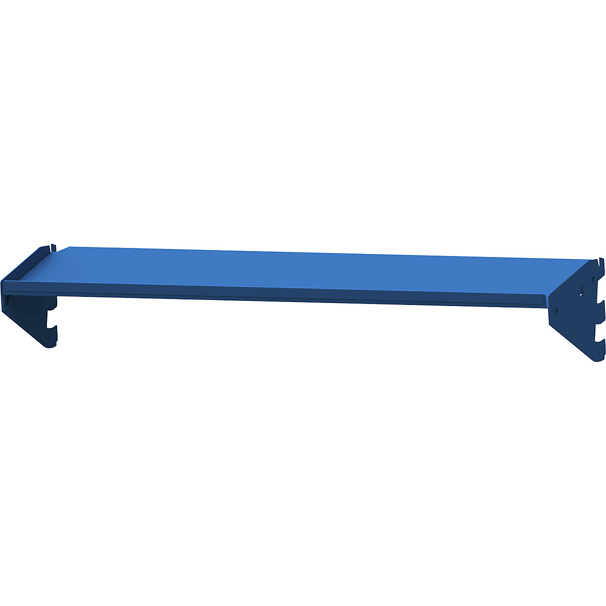 Półka z regulacją nachylenia – ANKE, kątownik do zawieszenia górny, szer. 800 mm, 763 x 250 mm, niebieska-0