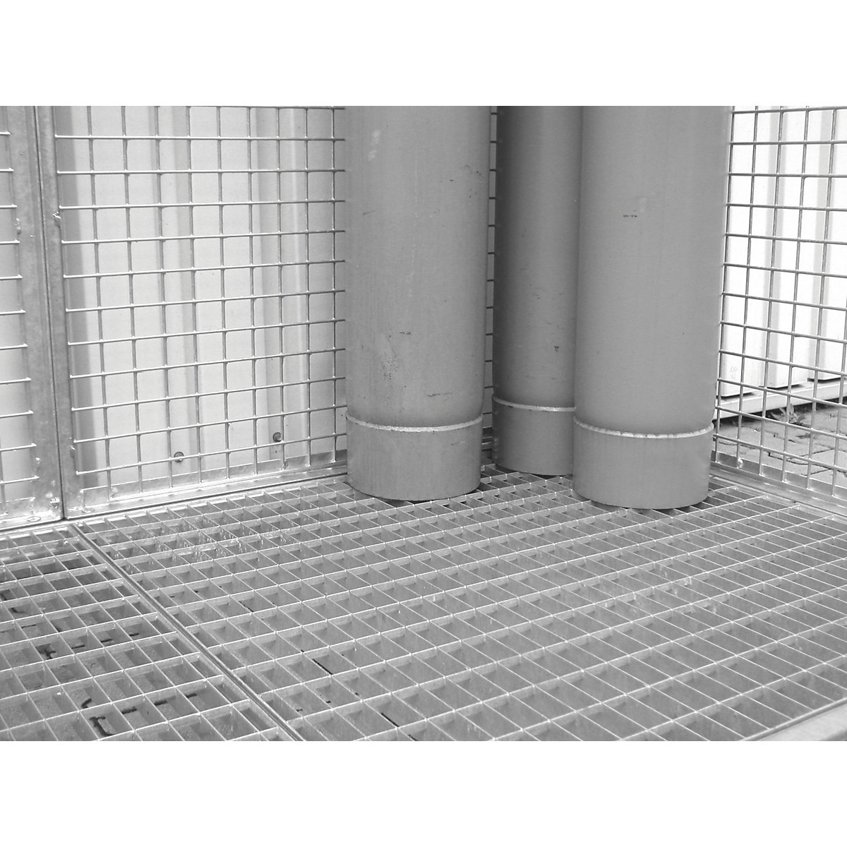 Podłoga z rusztu kratowego – eurokraft pro, przejezdna, do szer. x gł. 3100 x 2100 mm-0