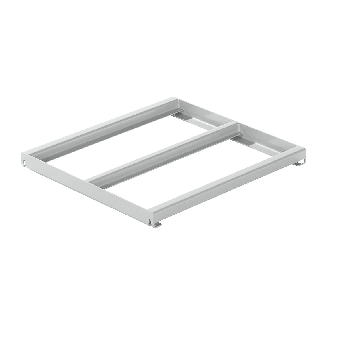 Rama stała – LISTA, szer. x głęb. 890 x 860 mm, nośność półki 1000 kg, jasnoszary-0