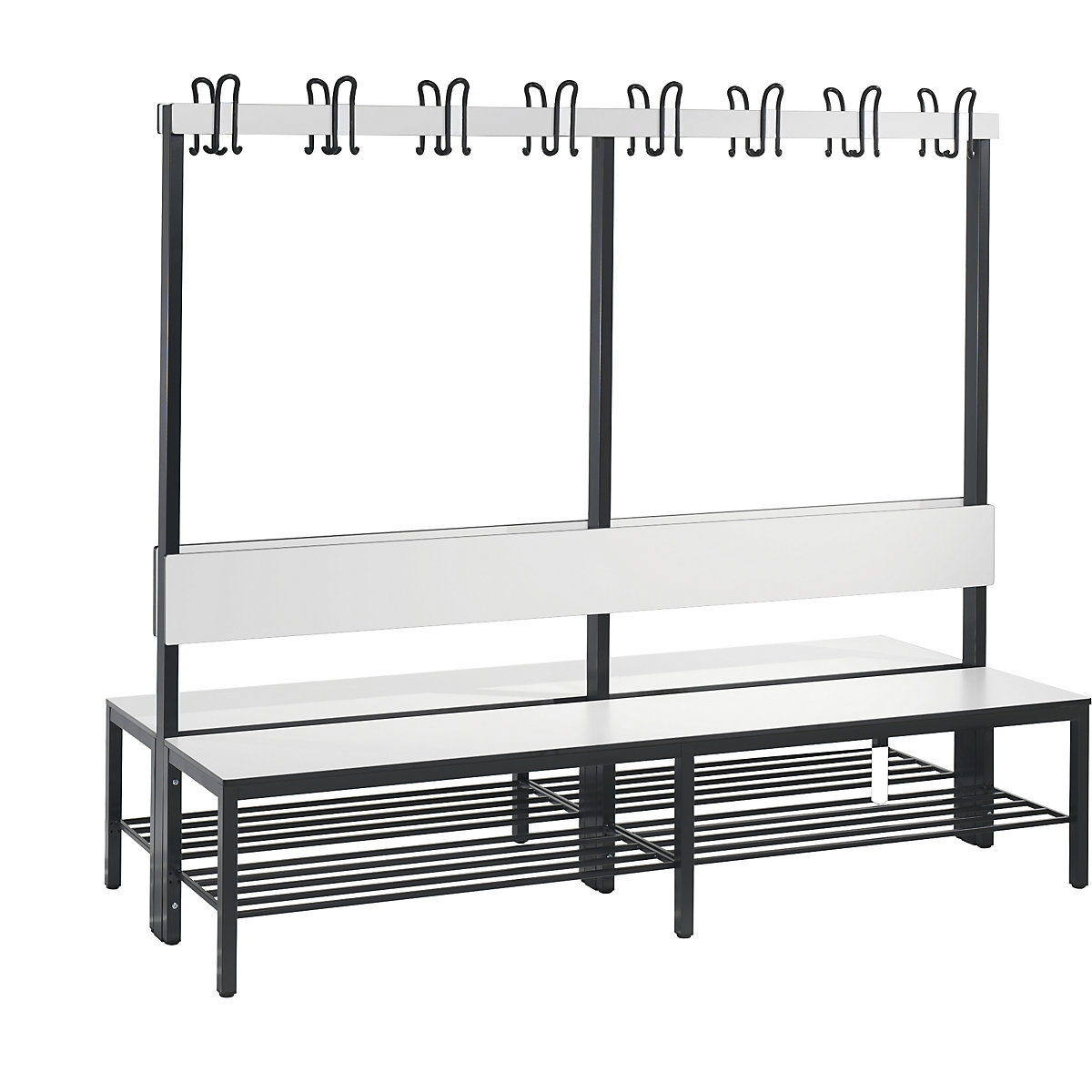 Ławka do szatni COMFORT, dwustronna – C+P