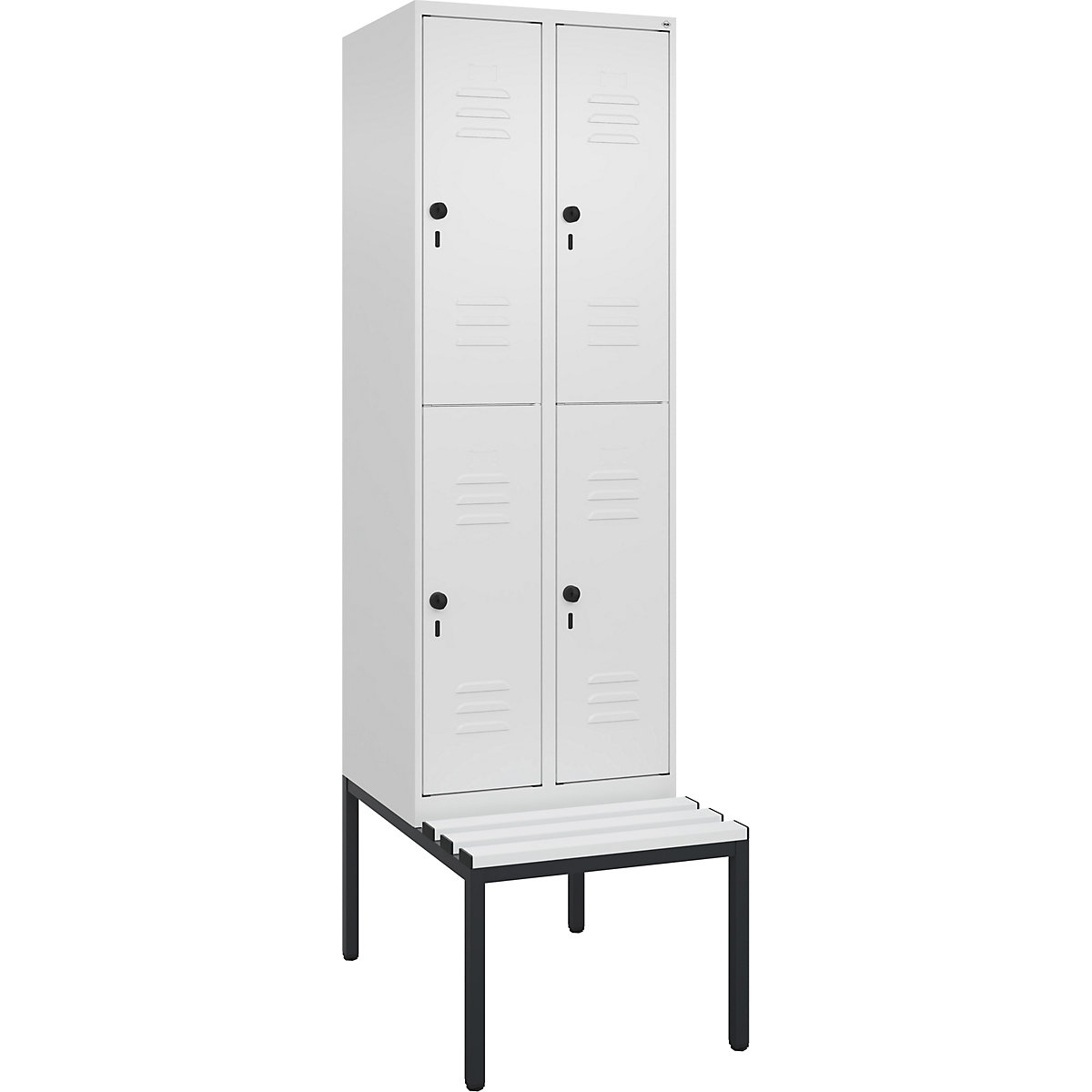 Dwupoziomowa szafka Classic PLUS na ławeczce – C+P (Zdjęcie produktu 3)-2