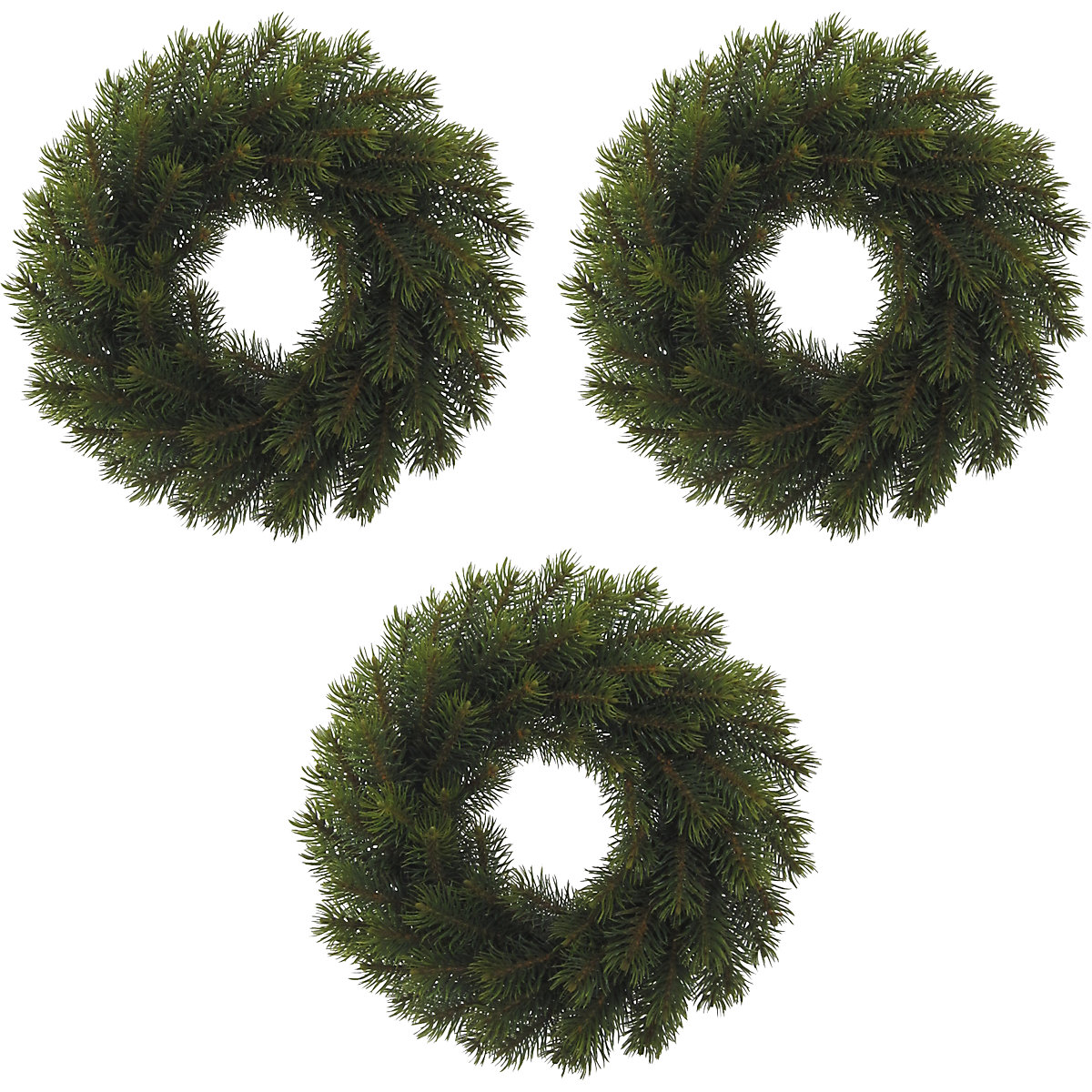 Jedlový věnec, bal.j. 3 ks, vnější Ø 300 mm-0
