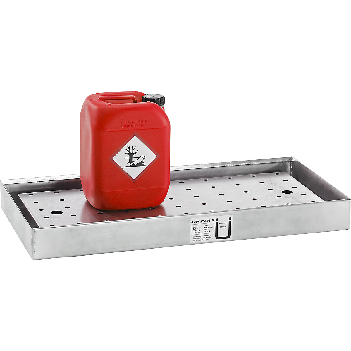 EUROKRAFTpro Lochblechabdeckung für Wannenboden, für Schrank mit ausziehbarem Wannenboden, für BxT 1200 x 500 mm