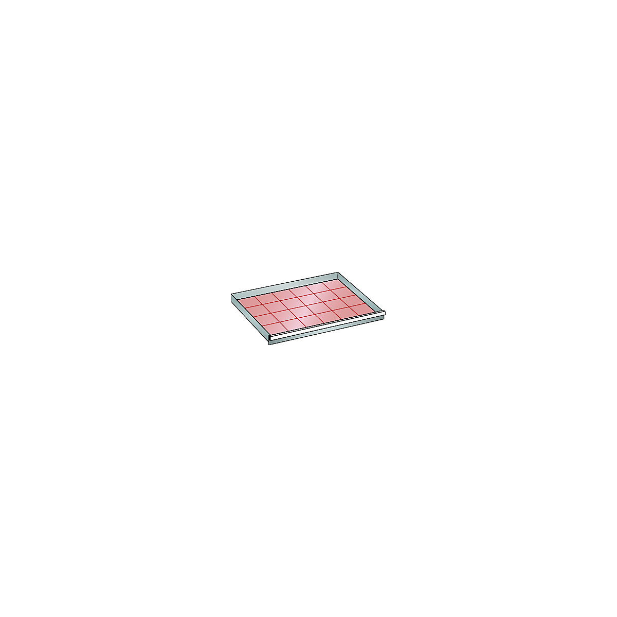 Schublade LISTA, für Schrank-BxT 1023 x 725 mm, Traglast 75 kg, Fronthöhe 50 mm, enzianblau-0